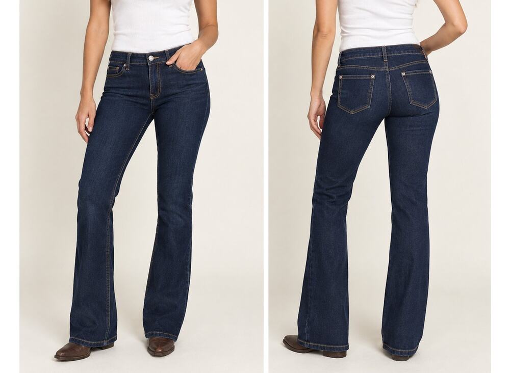 Wax Jean Dark Wash Stretch Slim Bootcut Jeans Juniors Size 9